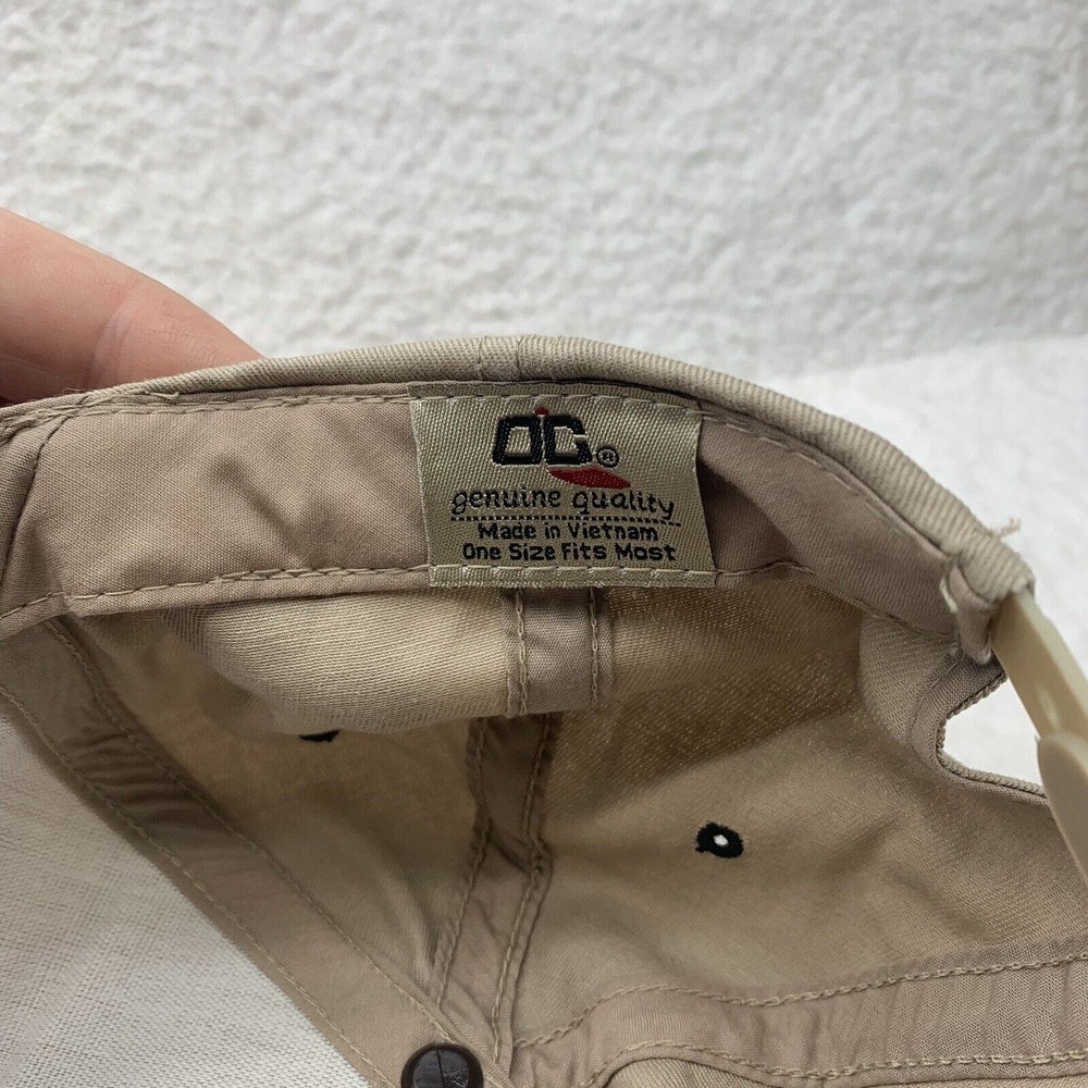 VTG Mickey Gilley Theatre Blockhead‎ Hat Mens OSFM Snapback Branson Missouri Tan - Picture 8 of 8